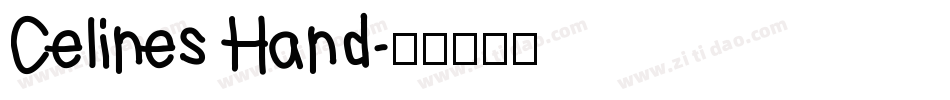 Celines Hand字体转换